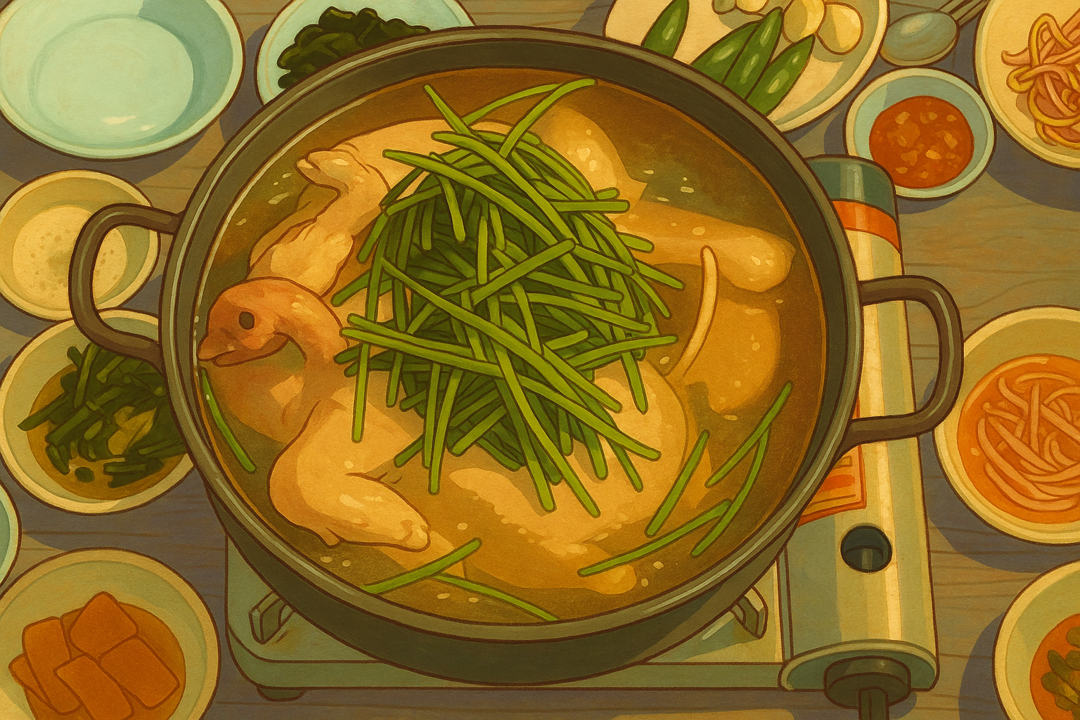 복날 초복 중복 말복 삼계탕 보양식 삼계죽 수박화채