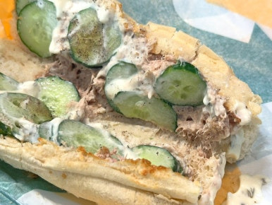 서브웨이 오이샌드위치 오이참치샌드위치 오이에그마요샌드위치