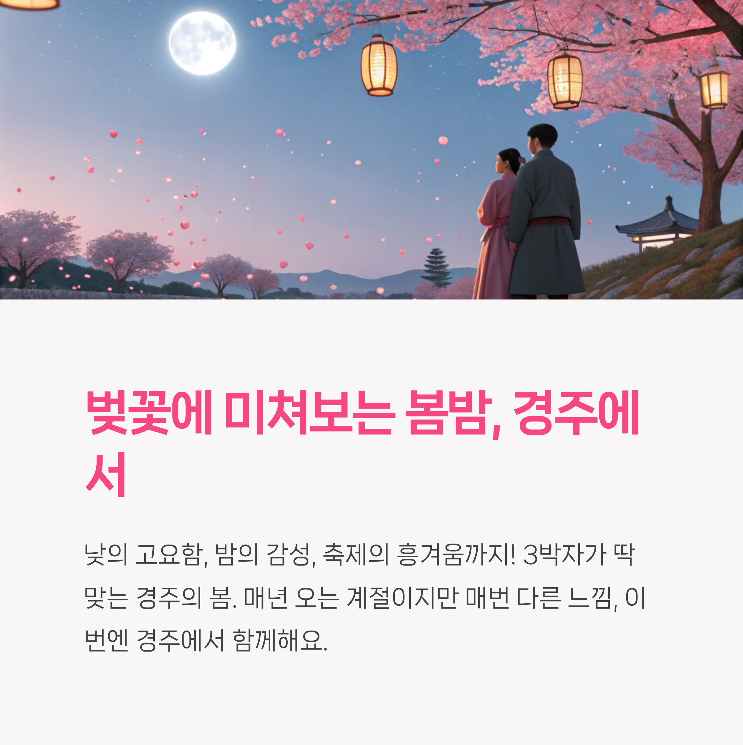 진짜 벚꽃에 미쳐보는 봄밤