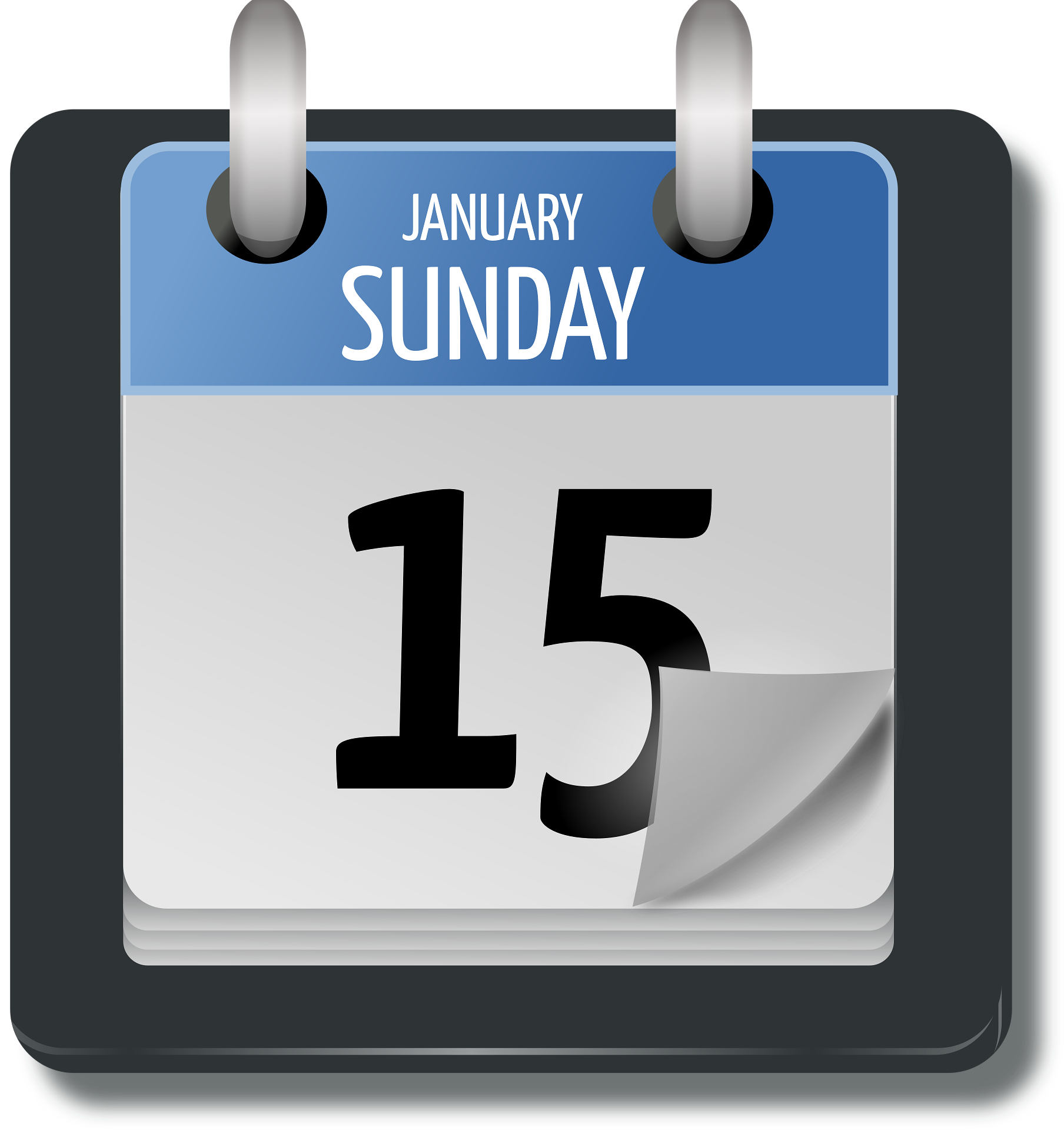 일요일 달력 사진