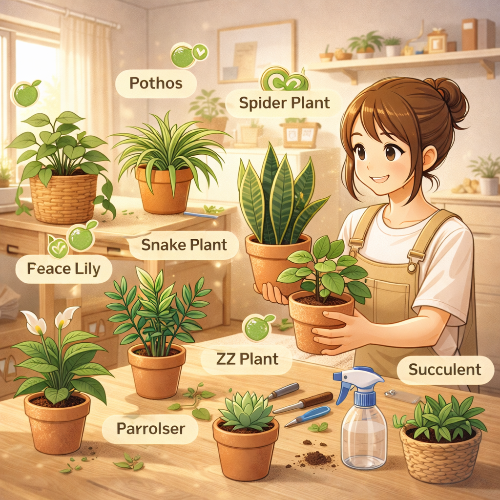 셀프 인테리어에 잘 어울리는 저예산 식물 추천