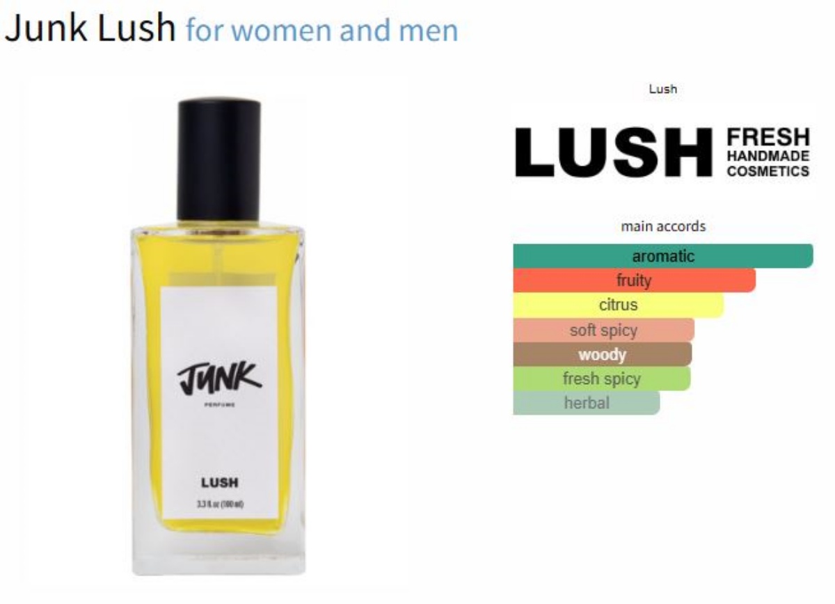 LUSH JUNK 러쉬 정크 향수에 대한 메인 어코드 이미지
