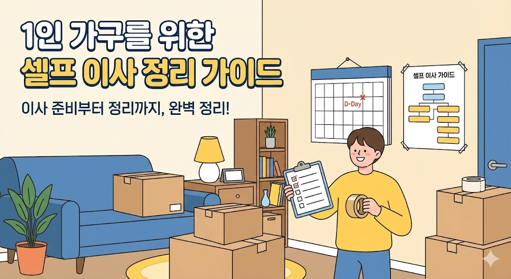 1인 가구를 위한 셀프 이사 정리 가이드