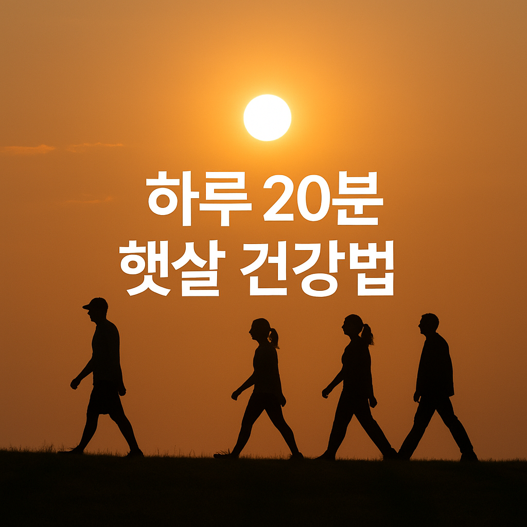 🌞 하루 20분 햇볕 쬐기, 면역력&middot;뼈 건강 다 잡는 비밀