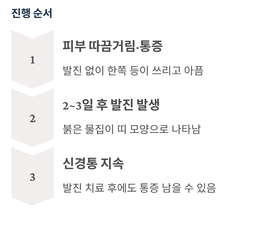 오른쪽 등 통증 의심되는병