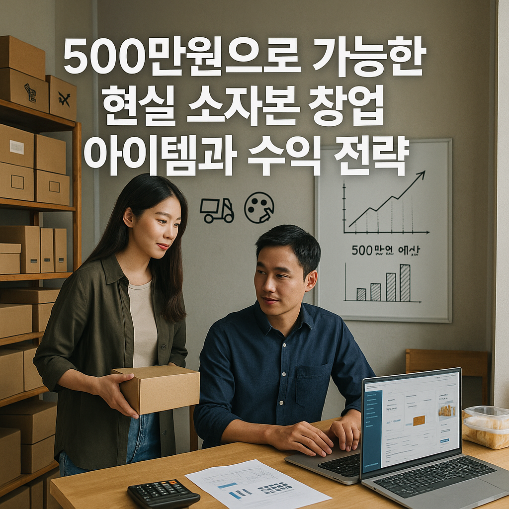 500만원으로 가능한 현실 소자본 창업 아이템과 수익 전략