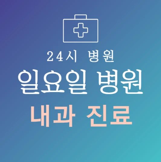 일요일-내과-문여는곳-주말에-진료하는-24시간-내과-일요일-진료-병원