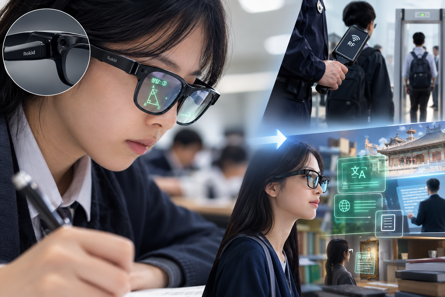 AI 안경 부정행위 (시험 적발, 탐지 방법, 사회적 합의)