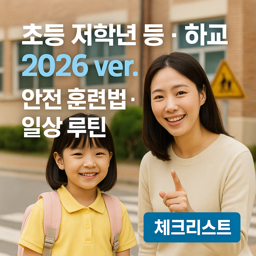 초등 저학년 등·하교 2026 ver. ｜ 안전 훈련법·일상 루틴