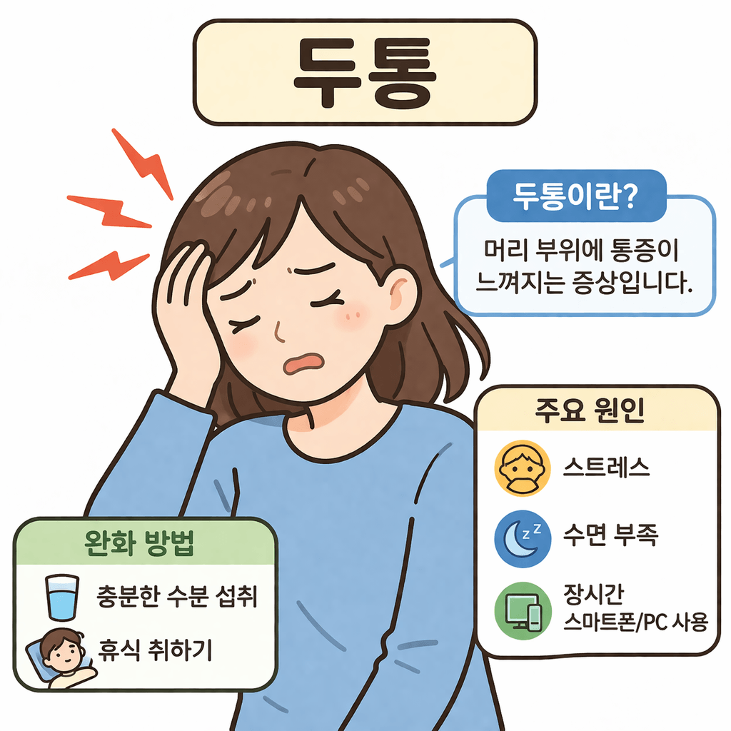스트레스와 수면 부족으로 인한 두통 증상