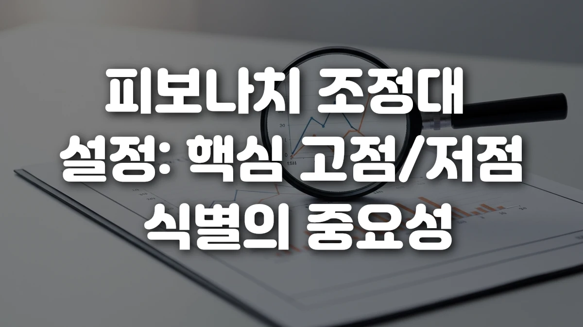 피보나치 조정대 설정 핵심 고점 저점 식별의 중요성