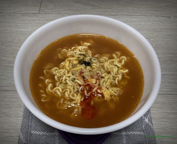 오뚜기 참깨라면 라면 2022년 7월 조리 후