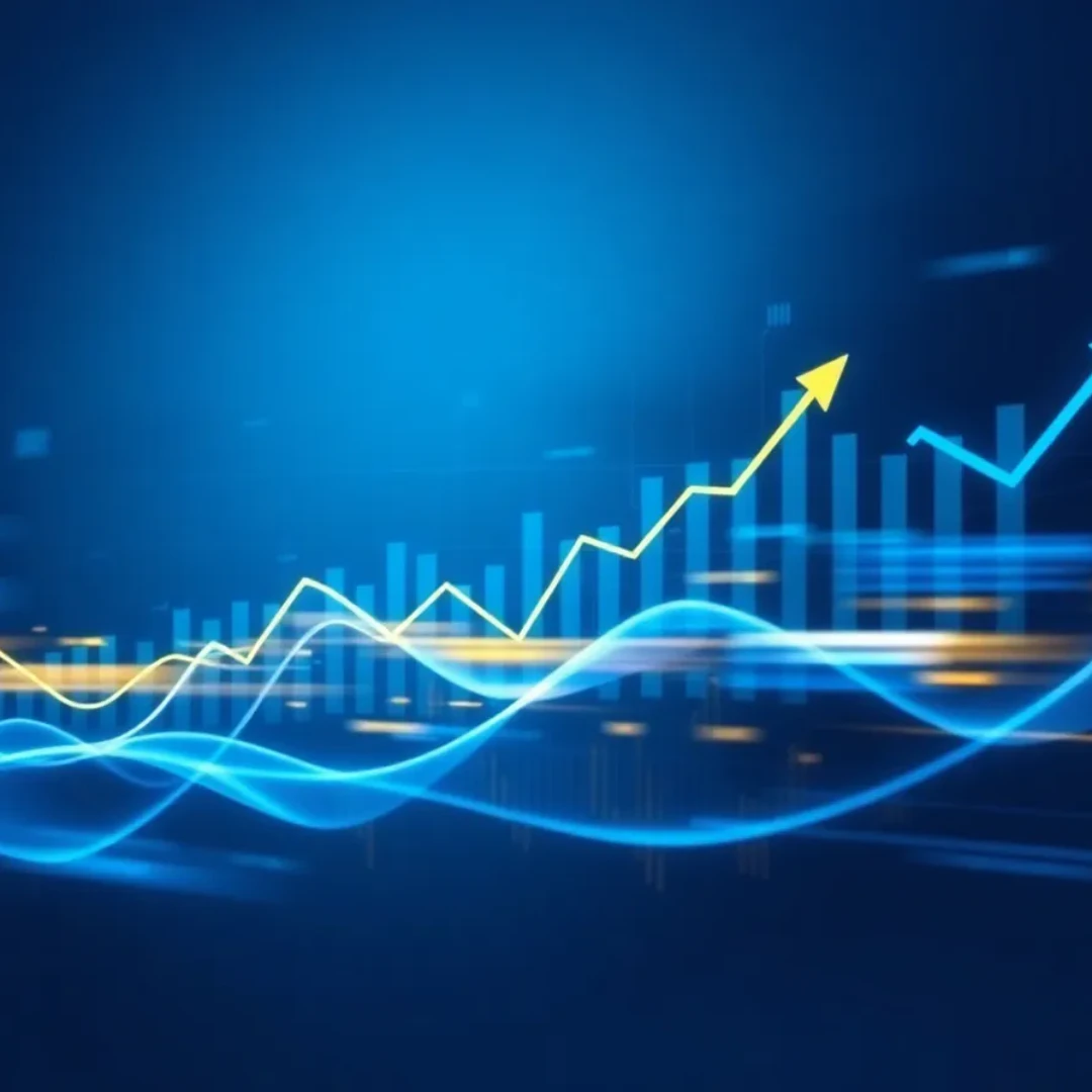 모멘텀 투자 전략의 상승 곡선을 표현한 이미지