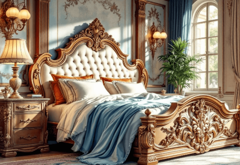 화려한 침대 꿈