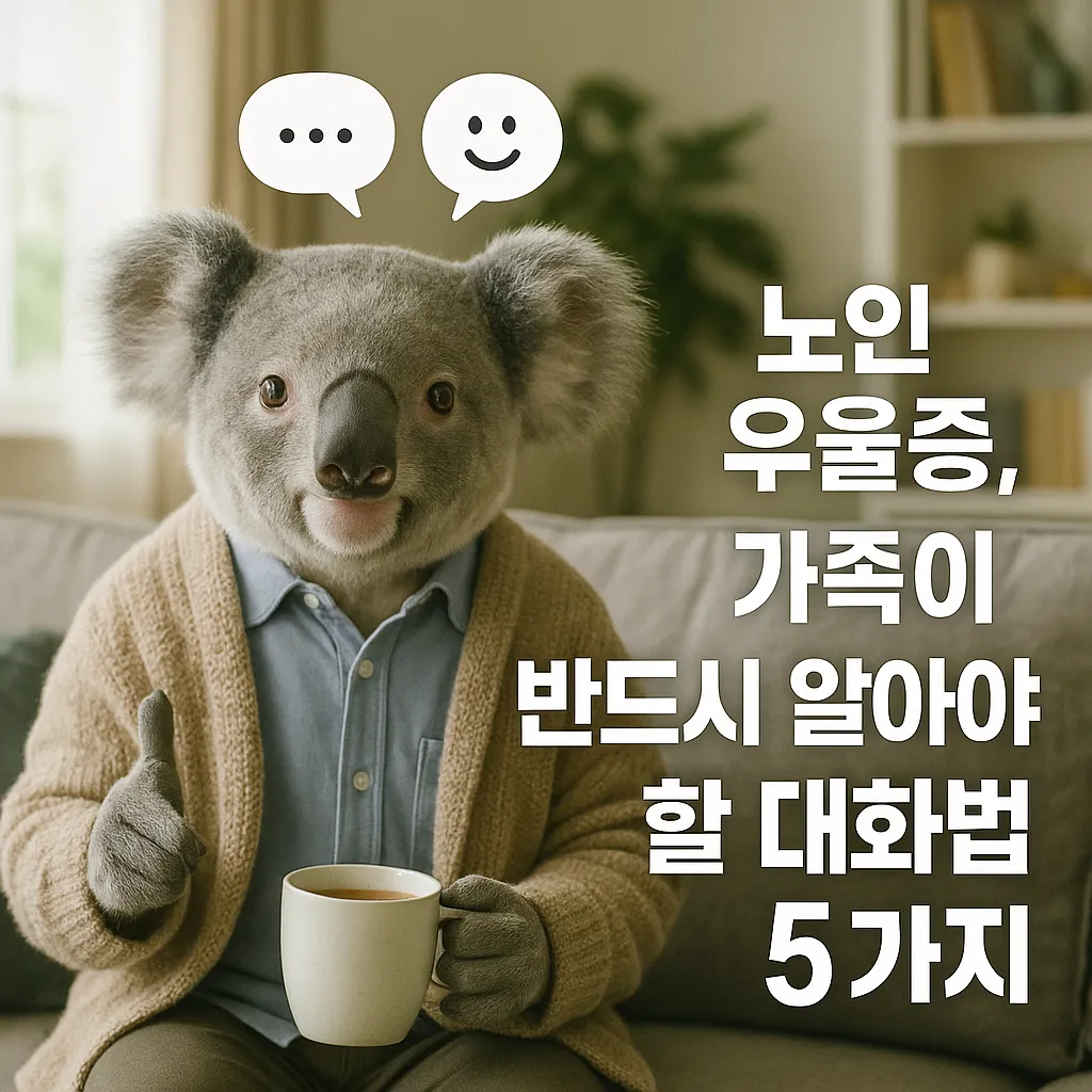노인 우울증, 가족이 반드시 알아야 할 대화법 5가지