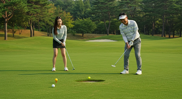 다른 플레이어 공을 쳤을 경우