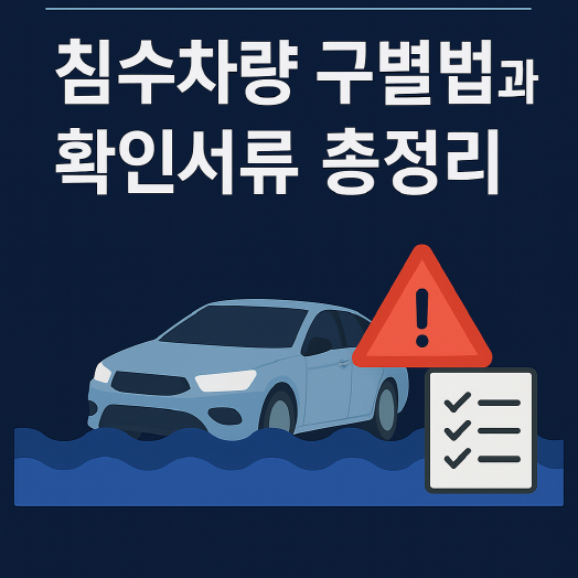 침수차량 구별법과 확인서류 총정리, 안전한 중고차 매매 방법