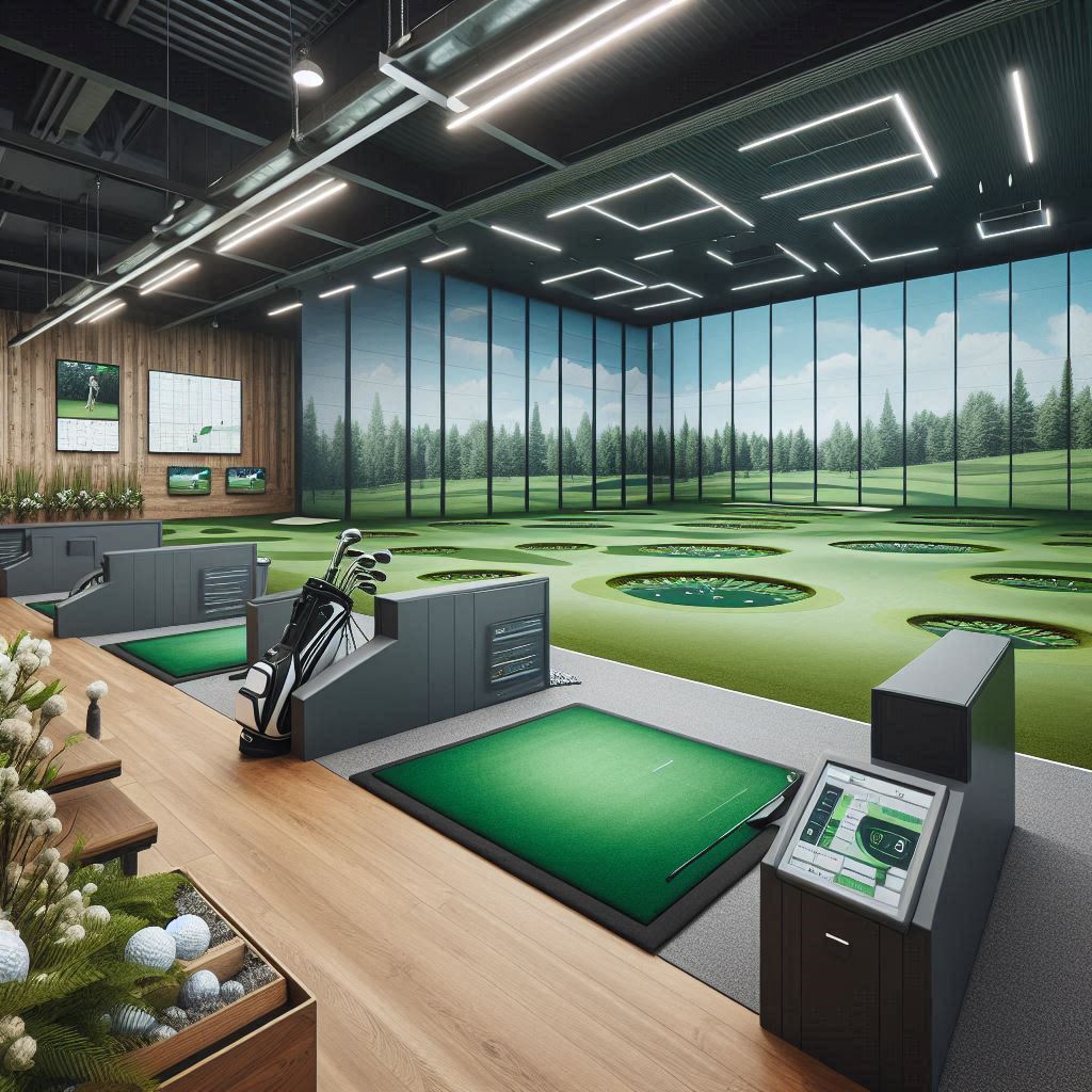 실내골프연습장 배경