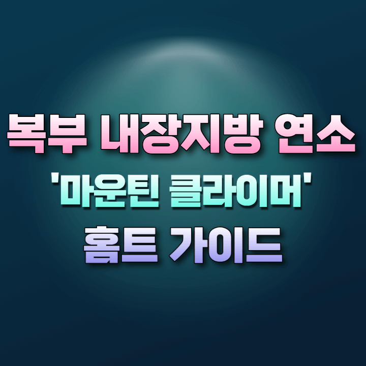 마운틴클라이머홈트가이드