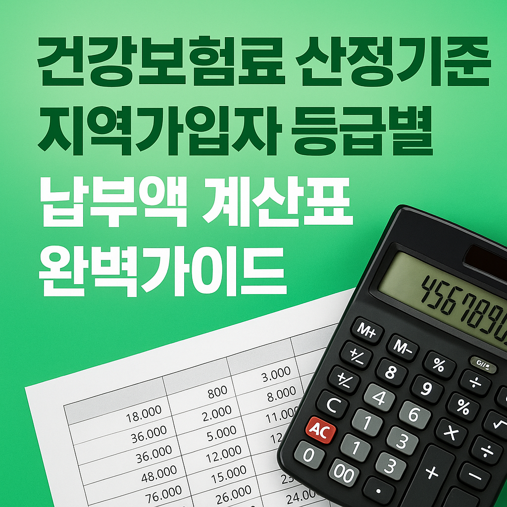 건강보험료 산정기준