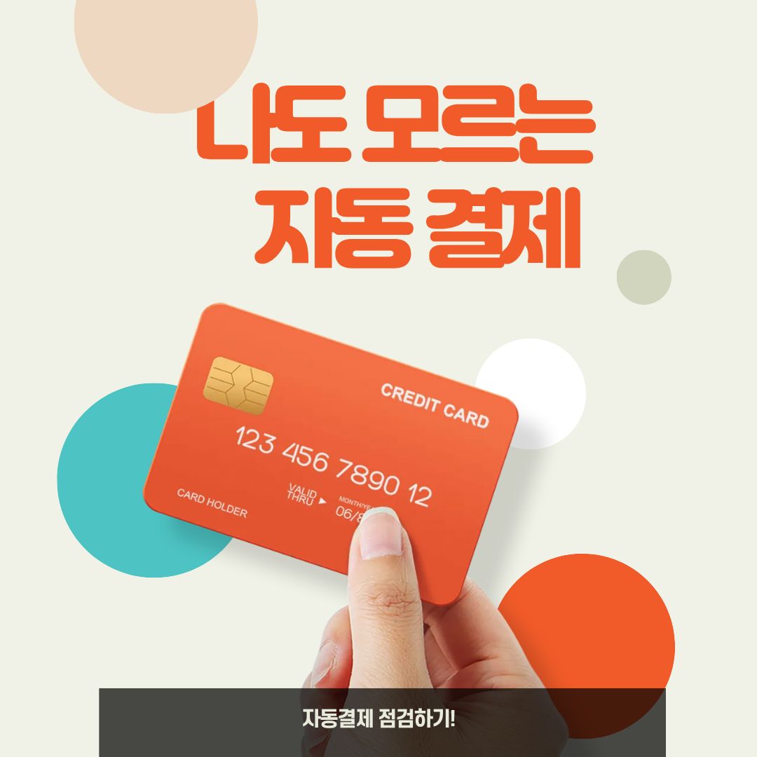 자동결제 구독 찾기