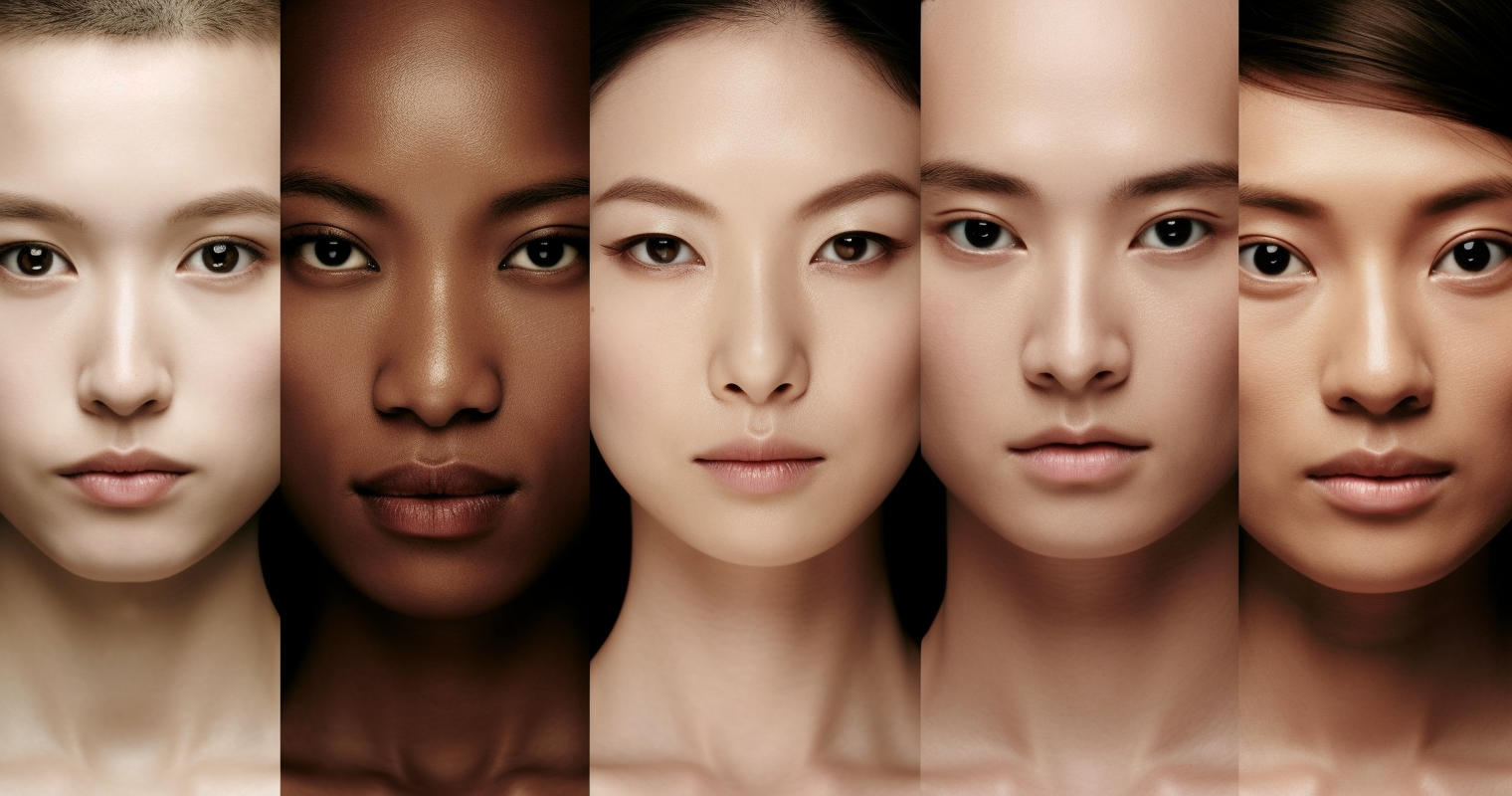 아시아인들의 다양한 피부톤