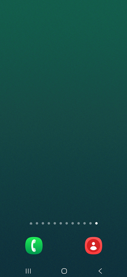 방법 1: 홈화면 빈 공간 길게 누르기