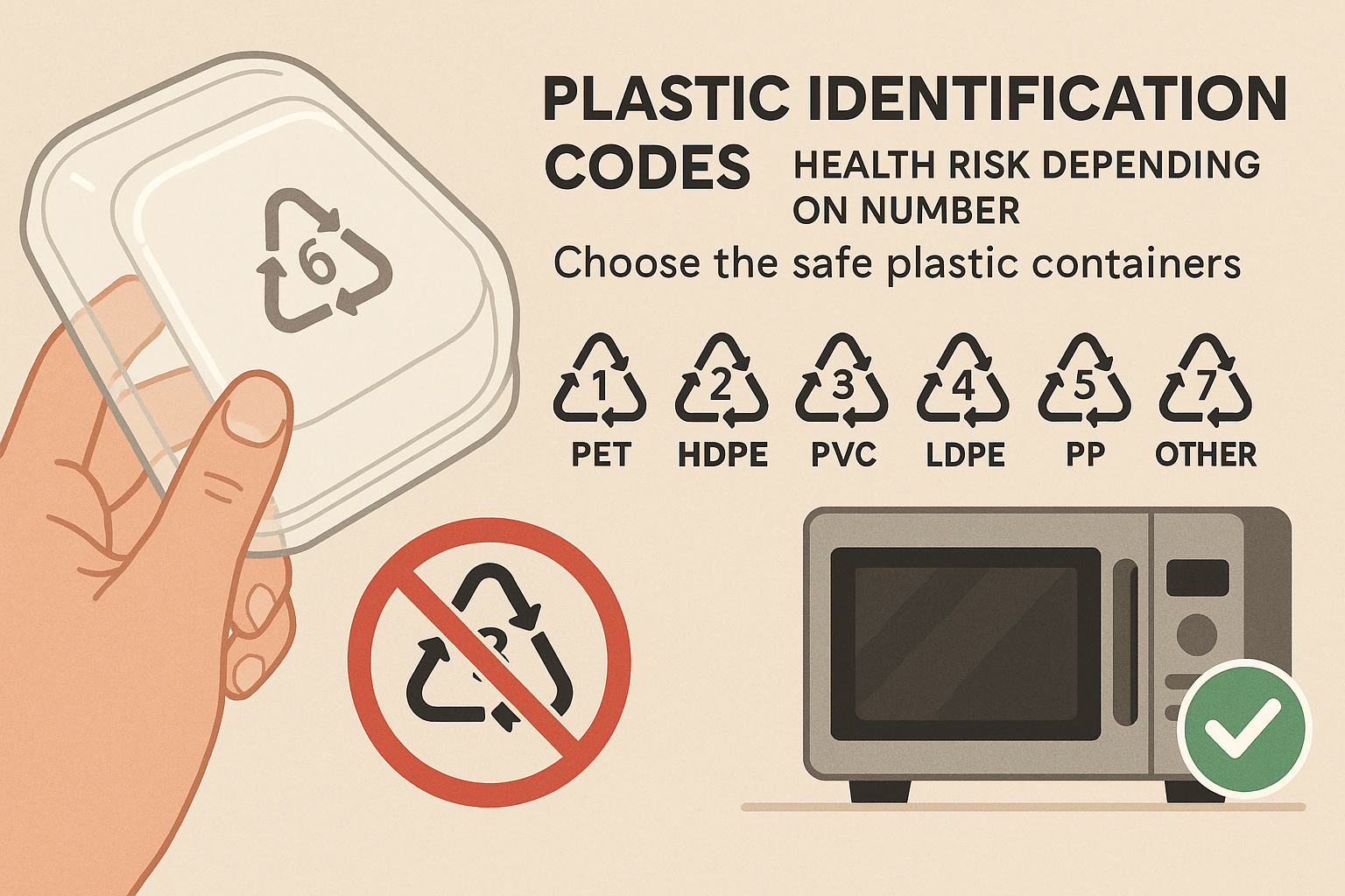 플라스틱 용기 바닥 숫자