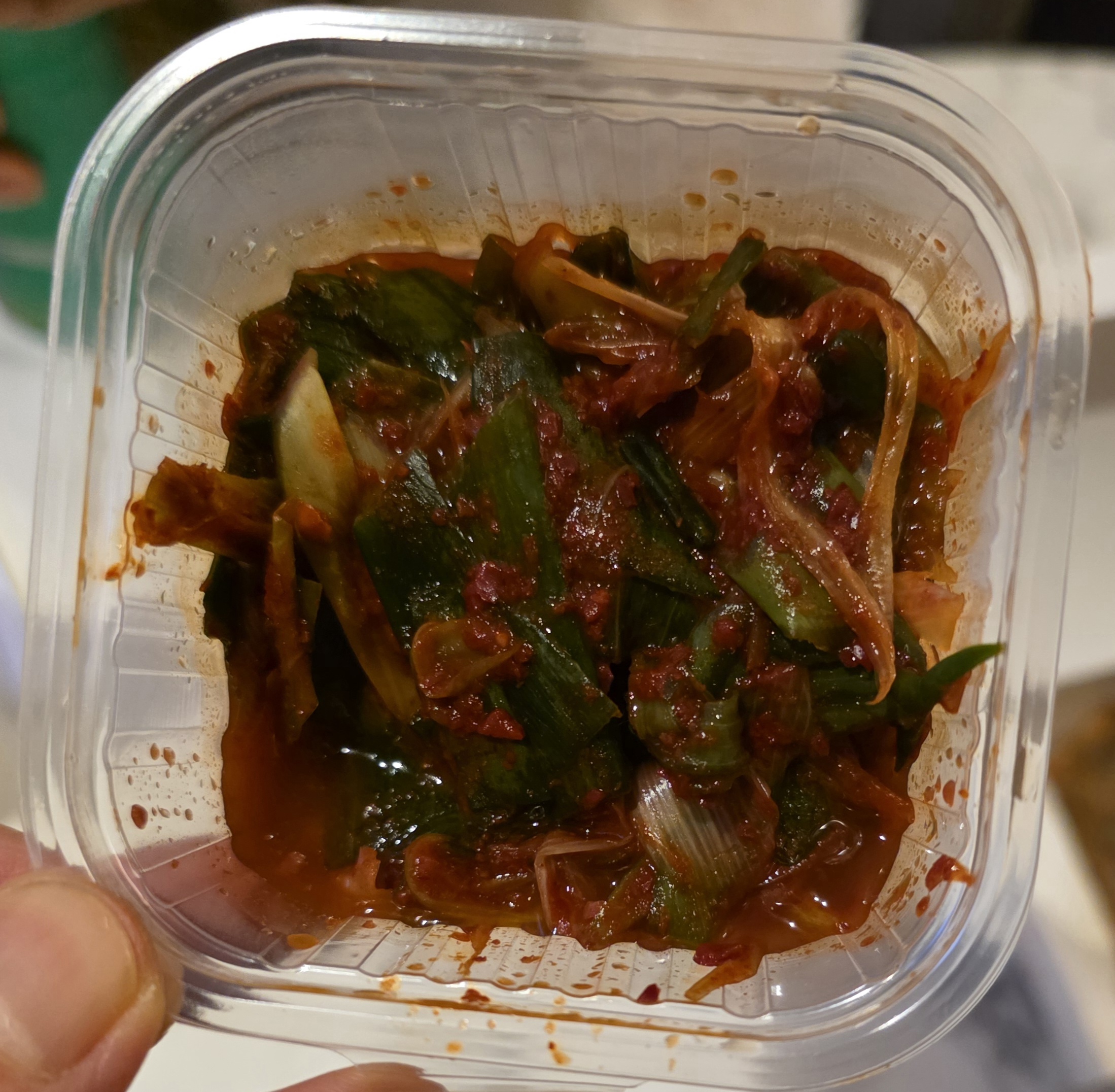 오징어순대나라 서비스 대파김치