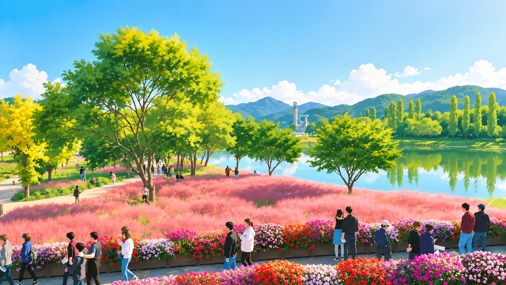 자라섬 꽃 페스타