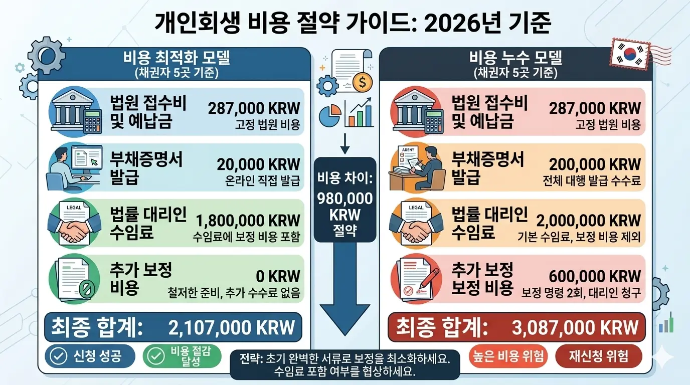 개인회생 비용 절약 가이드