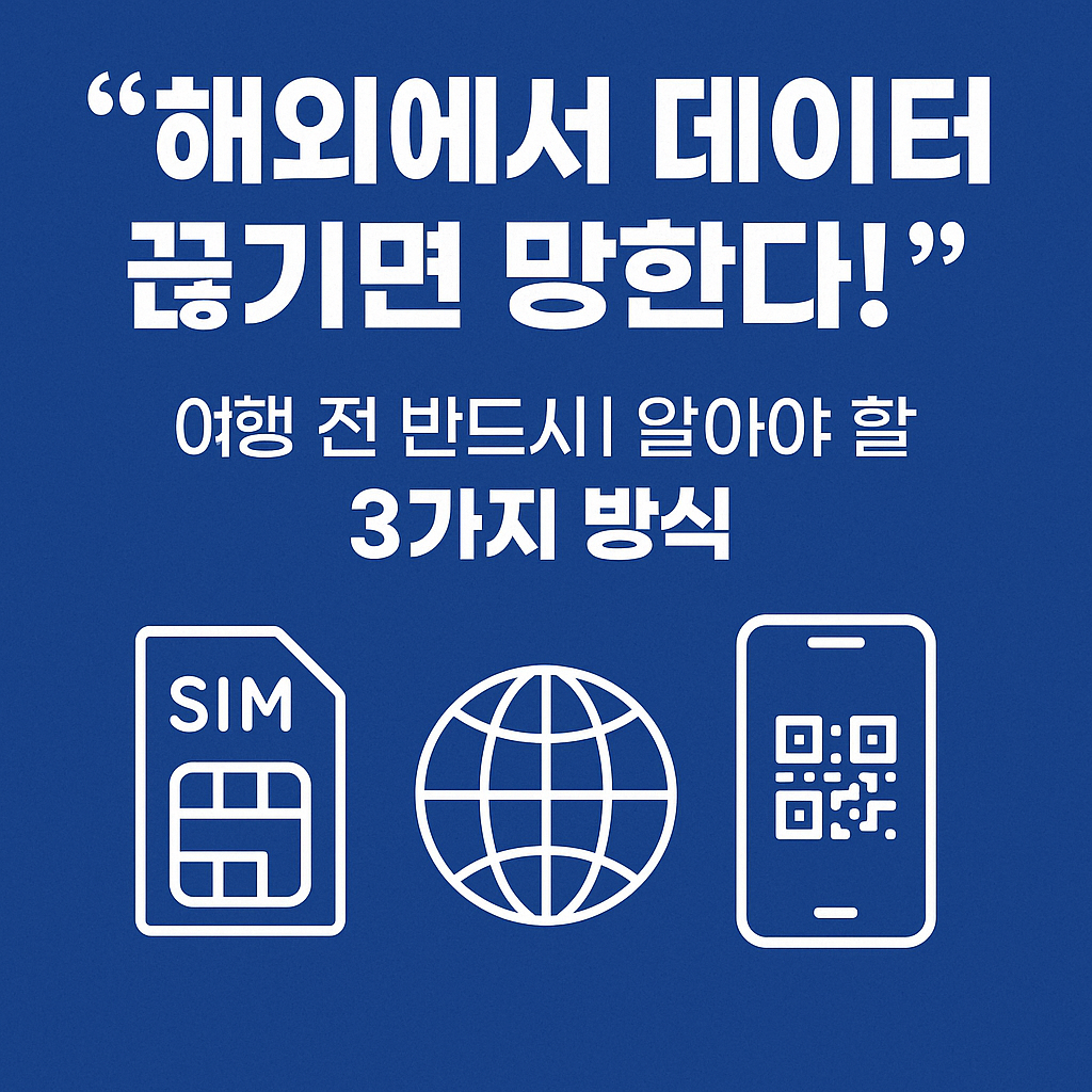 데이터 무제한 vs 정액 요금제&amp;#44; 해외 유심과 로밍의 비용 차이를 확인해보세요.