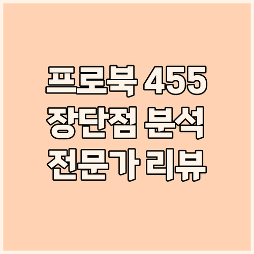 HP 프로북 455 G10 리뷰 전문..