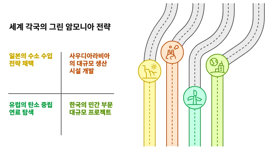 세계 각국의 그린 암모니아 전략