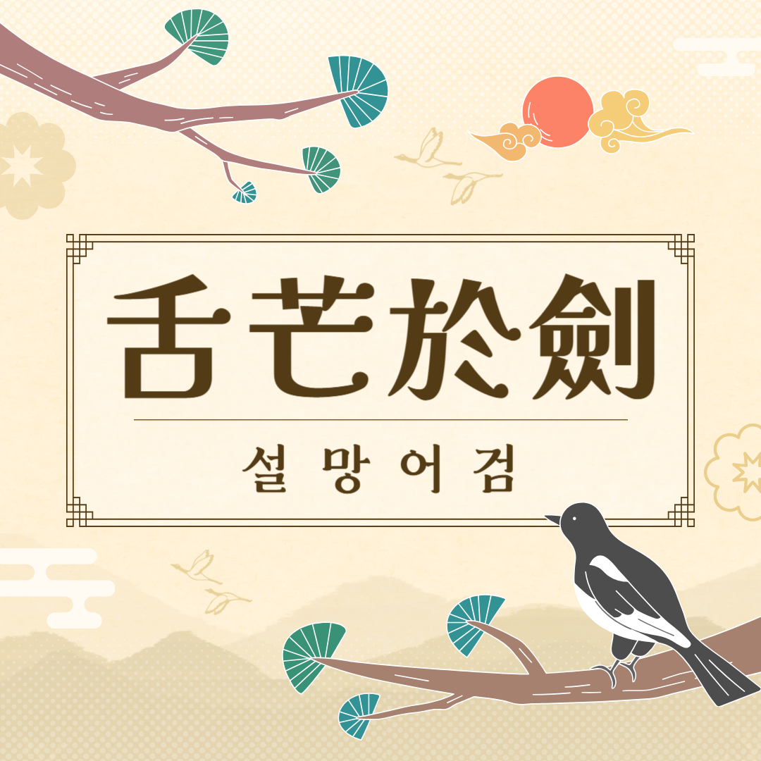 설망어검(舌芒於劍) 뜻, 유래, 예문, 반대말, 유의어