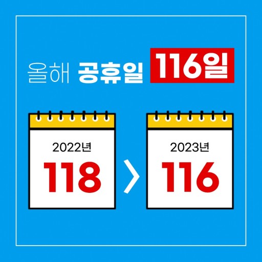 2023년 휴무일&amp;#44;대체공휴일&amp;#44;황금연휴