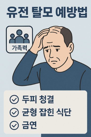 유전 탈모 예방법