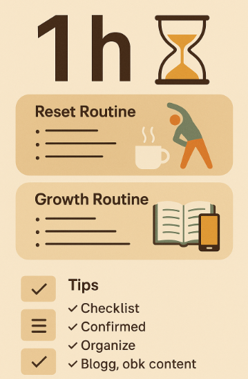 퇴근 후 1시간, 자기계발 루틴 만들기