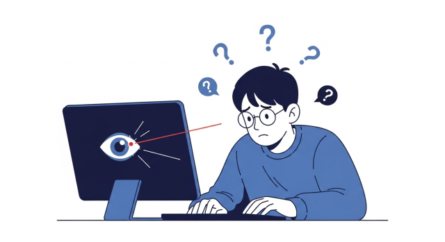 스마일 라식 부작용 정보를 검색하며 고민하는 20~30대 모습
