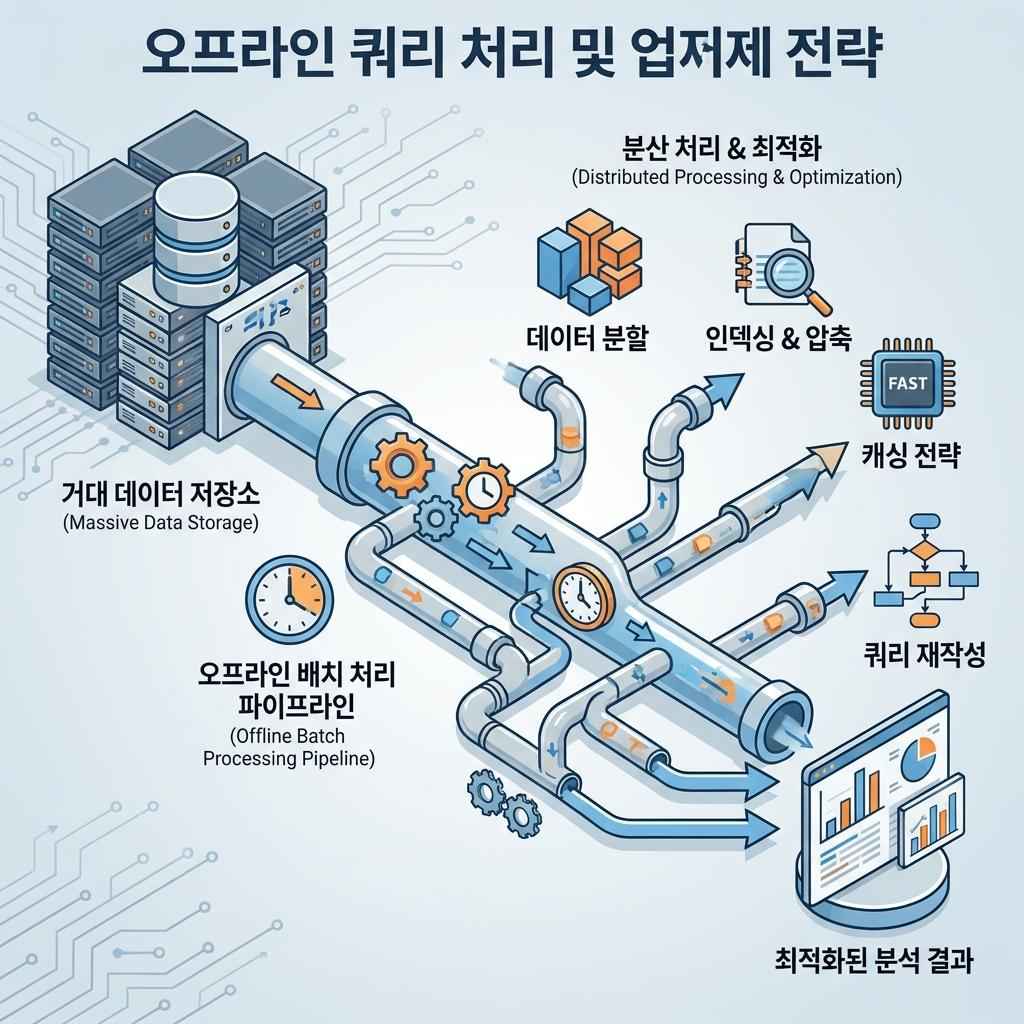 오프라인 쿼리(Offline Query) 처리의 기본 아이디어와 대량 데이터 최적화 전략