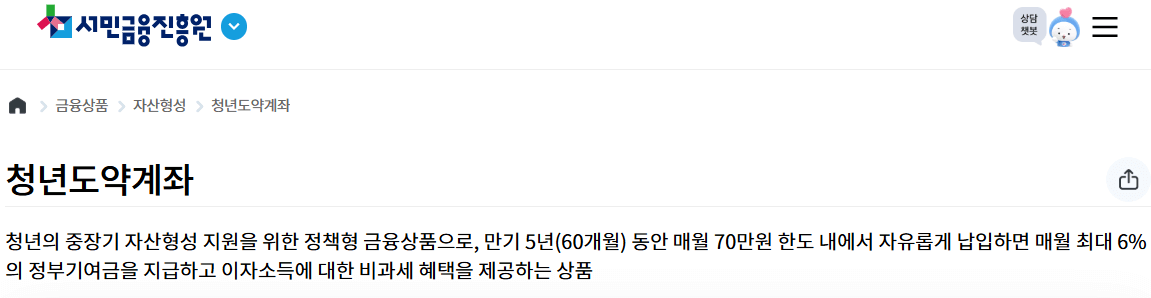 청년도약계좌 지원내용