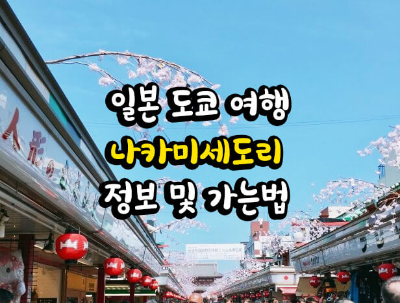 일본 도쿄 아사쿠사 나카미세도리