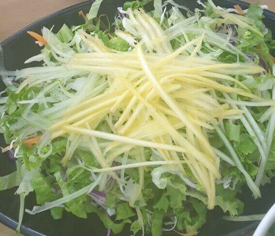 야채, 상추, 망고샐러드, 양파채