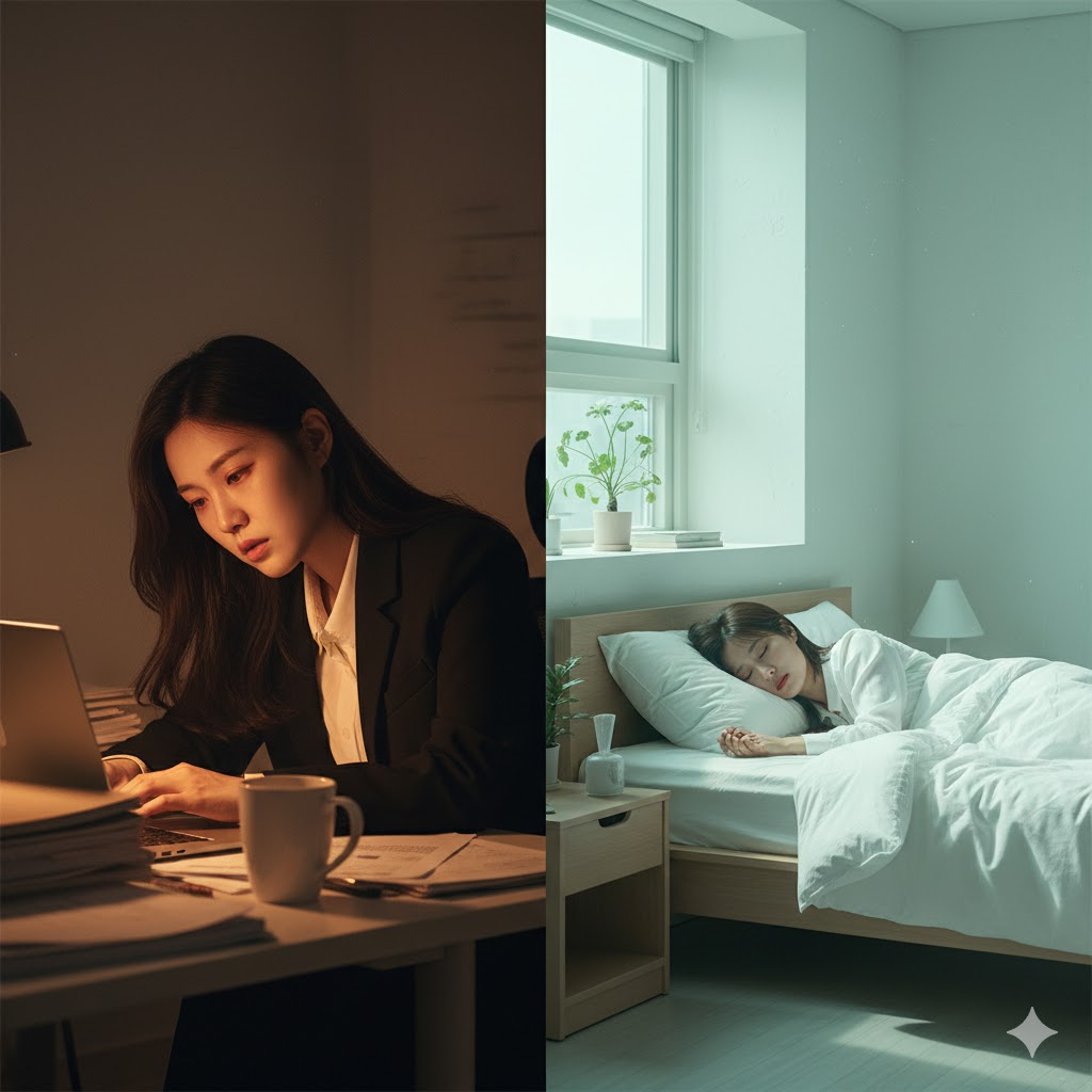 만성 피로와 스트레스는 지방 축적 호르몬을 높여 다이어트를 방해하는 주범입니다