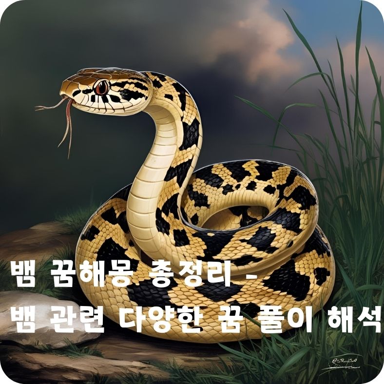 뱀 꿈해몽 총정리 - 뱀 관련 다양한 꿈 풀이