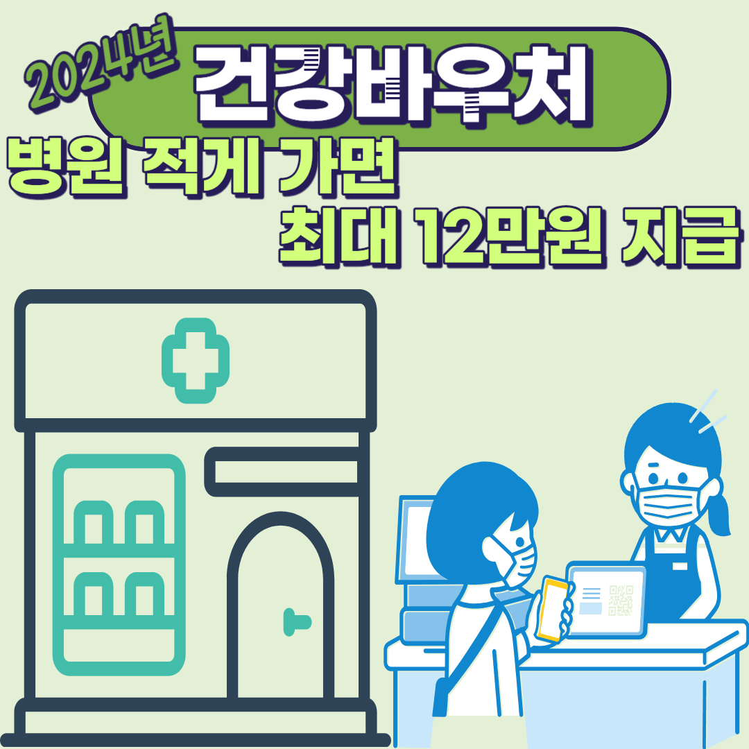2024년 건강바우처 병원 적게 가면 최대12만원 지급