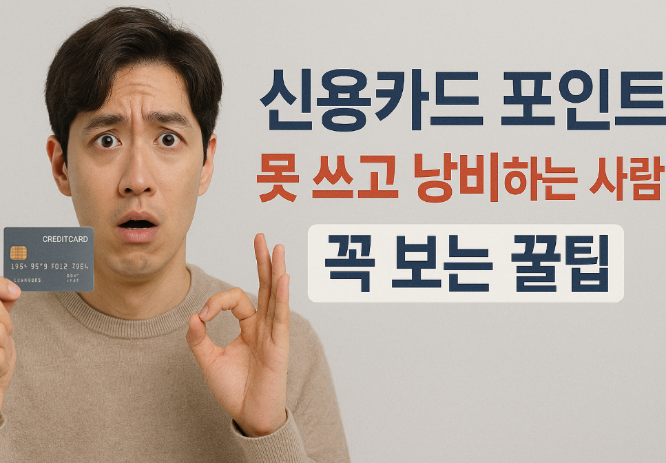 신용카드 포인트 못 쓰고 낭비하는 사람이 꼭 보는 꿀팁