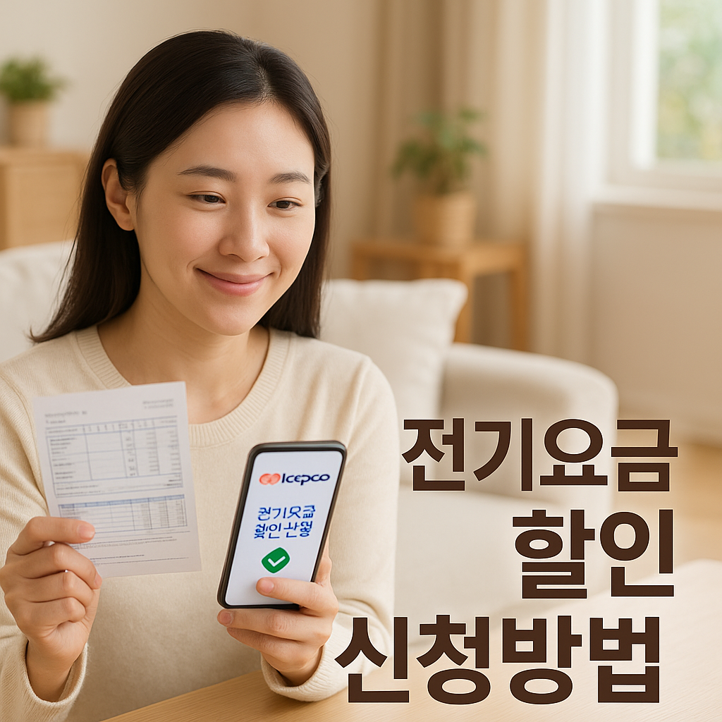 전기요금 할인 신청방법