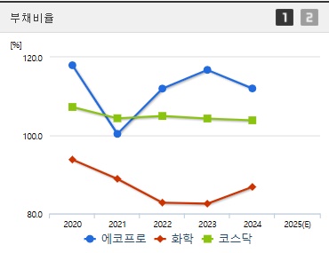 에코프로 주가 부채비율 (0529)