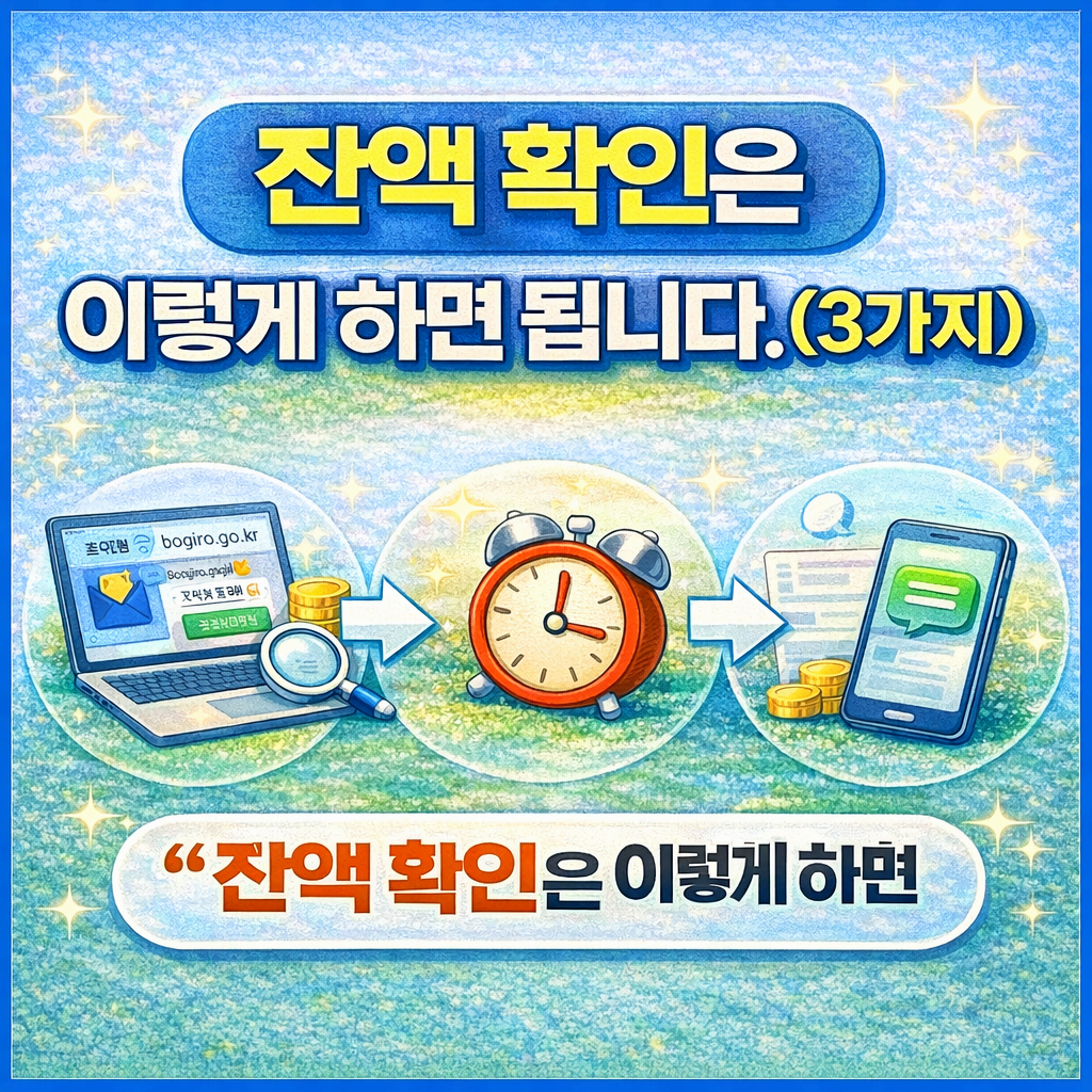 잔액 확인은 이렇게 하면 됩니다.(3가지)